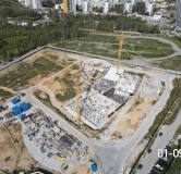 Ход строительства дома 1 в ЖК Голос Заря -