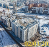 Ход строительства дома 10 в Микрорайон Нанжуль-Солнечный -