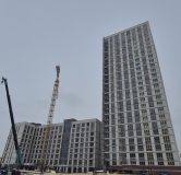 Ход строительства дома 1 в ЖК Речной квартал -