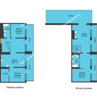 3 комнатная квартира 178,9 м² в ЖК Европейский квартал, дом Дом 9 - планировка
