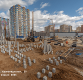 Ход строительства дома 39, секция С2 в ЖК Три Девятых -