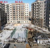 Ход строительства дома 6, секция 6/1,6/2 в ЖК SUNCITY -