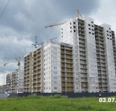 Ход строительства дома 47-01 в ЖК Время -