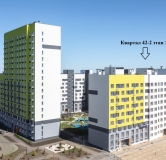 Ход строительства дома № 42-2 (1), У парка в ЖК Южный Город -
