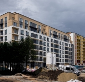 Ход строительства дома 5 в ЖК Брусника в Академическом -