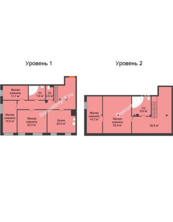 4 комнатная квартира 181,7 м² - КД Green Вита (Грин Вита)