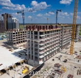 Ход строительства дома 23, ГП-72.106 в ЖК Мириады -