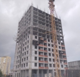 Ход строительства дома секция 1 в ЖК Гармония -