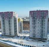 Ход строительства дома секция 1 в ЖК Кислород -