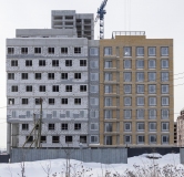 Ход строительства дома 1-4 в ЖК Уральский сад -