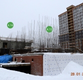 Ход строительства дома секция 4-4 в ЖК Эволюция -