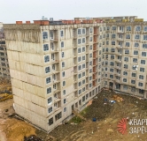 Ход строительства дома 1 этап, Корпус В в ЖК Квартал Заречье -