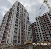 Ход строительства дома № 57, 1 этап, секция 1,2 в ЖК Перемена -