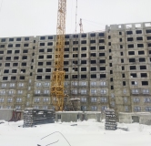 Ход строительства дома 1 в ЖК Лугометрия -