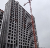 Ход строительства дома № 1491 (ГП-2) в ЖК Мятный -