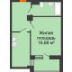 1 комнатная квартира 40,81 м² в ЖК Сокол Градъ, дом Литер 1 (8) - планировка