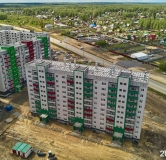 Ход строительства дома 6 в ЖК Вишневая Горка -