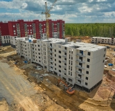 Ход строительства дома 48 в ЖК Вишневая Горка -