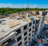 Ход строительства дома 1 этап, Корпус В в ЖК Квартал Заречье -