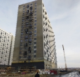 Ход строительства дома 12 в ЖК Лугометрия -