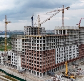 Ход строительства дома № 9, корпус 1 (ГП-1) в ЖК Остров-сад -