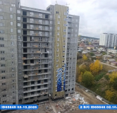 Ход строительства дома 2, 3 очередь в ЖК Радужный Парк -