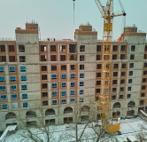 Ход строительства дома 1.2 (19Б) в ЖК Меридиан -