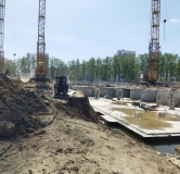 Ход строительства дома 2 в ЖК Лугометрия -