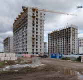 Ход строительства дома 11.1 в ЖК Район Солнечный -