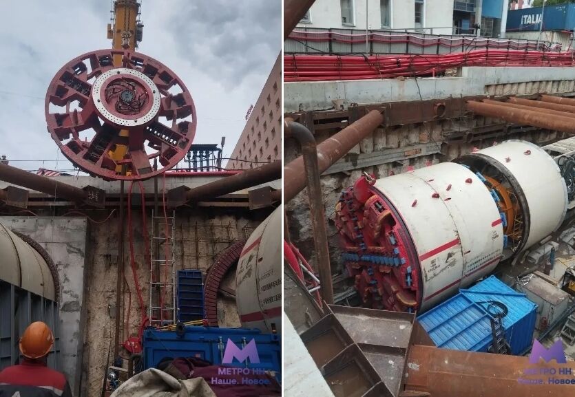 Второй метрощит собирают в котловане «Горьковской» в Нижнем Новгороде - фото 1