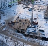 Ход строительства дома 1, секции 4-6 в ЖК Скандинавские кварталы -