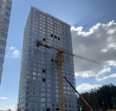 Ход строительства дома 1 в ЖК Разум в Академическом -