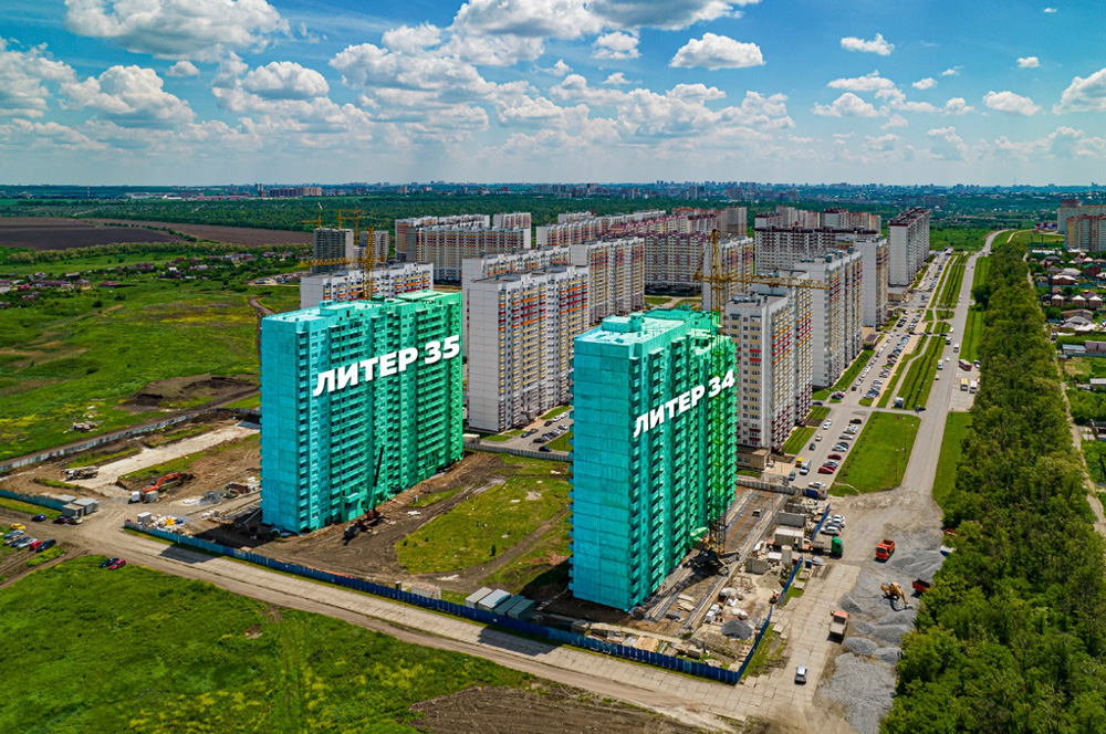 В микрорайоне «Суворовский» стартовали продажи в 34-м и 35-м литерах