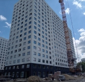 Ход строительства дома 2 в ЖК Лугометрия -