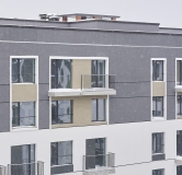 Ход строительства дома 4 в ЖК Брусника в Академическом -