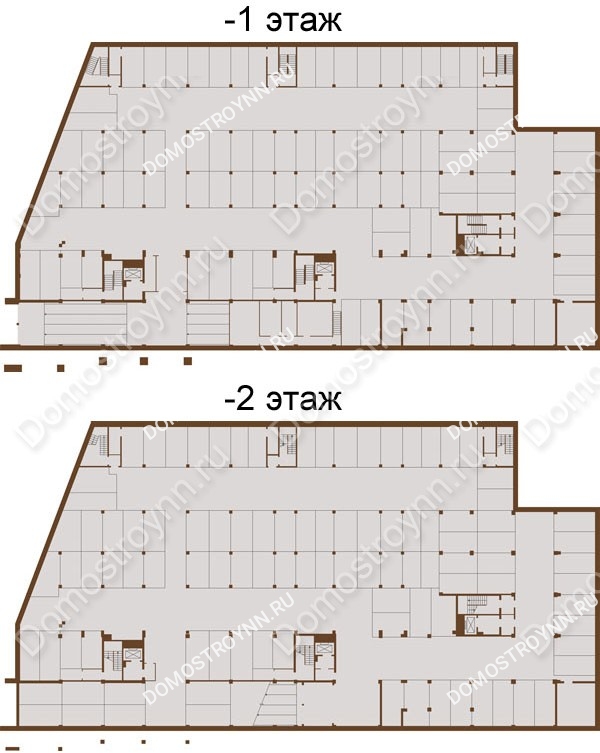 ЖК Каскад - планировка -1 этажа
