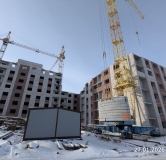 Ход строительства дома № 57, 1 этап, секция 1,2 в ЖК Перемена -