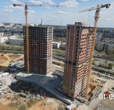 Ход строительства дома 1 в ЖК Голос Заря -