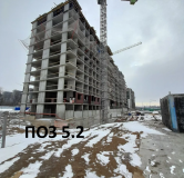Ход строительства дома Позиция 5.2 в ЖК Октябрь парк -