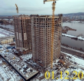 Ход строительства дома № 5.1 в ЖК Новоостровский -