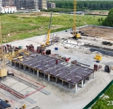 Ход строительства дома 34 (ГП-2) в ЖК Скандиа. Квартал у Леса -