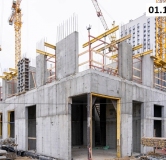 Ход строительства дома 1.2 в ЖК Риверсайд (Riverside) -