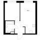 1 комнатная квартира 35,2 м² в ЖК Савин парк, дом корпус 7 - планировка
