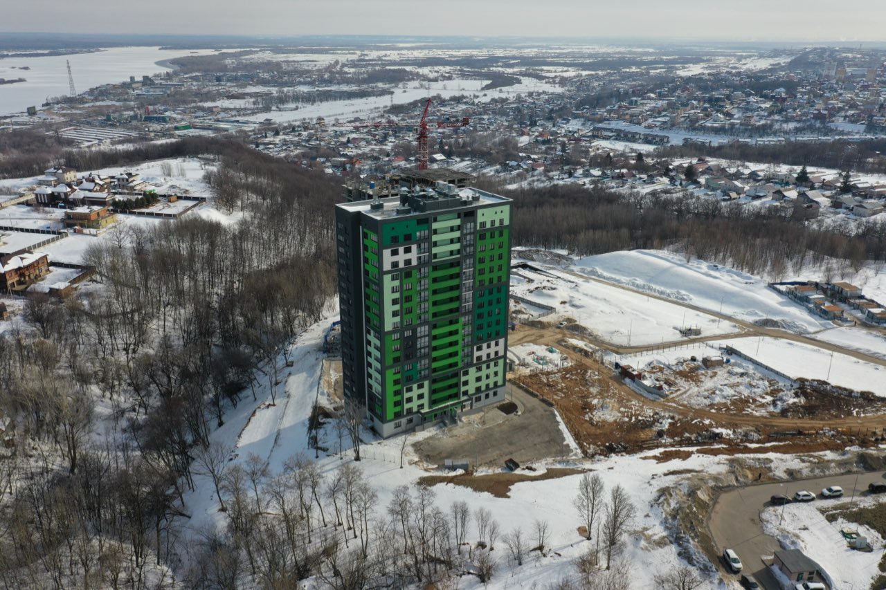 Статистика объемов строительства и ввода жилья в Нижнем Новгороде за февраль 2022 г. - фото 1