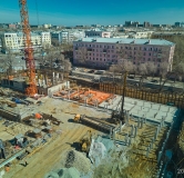 Ход строительства дома 1.1 в ЖК Меридиан -