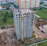 Ход строительства дома 3.2.2 в ЖК Остров на Норильской -