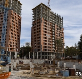 Ход строительства дома 3 в ЖК Никс Про на Лесопарковой -