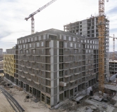 Ход строительства дома № 4, корпус 2 (ГП-8) в ЖК Октябрьский на Туре -