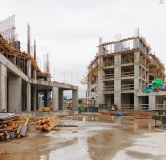 Ход строительства дома 1 в ЖК Оригана -