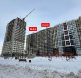 Ход строительства дома 34-2 в ЖК Новое Побережье -